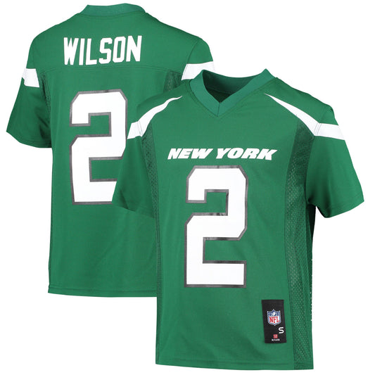 Zach Wilson New York Jets Youth Replica Player Jersey - Green